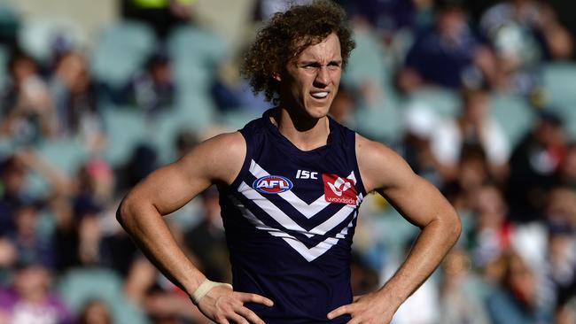 Chris Mayne has signed with Collingwood but the compensation pick handed to Fremantle has ironically impacted on the Pies’ ability to draft their father-son prospects.