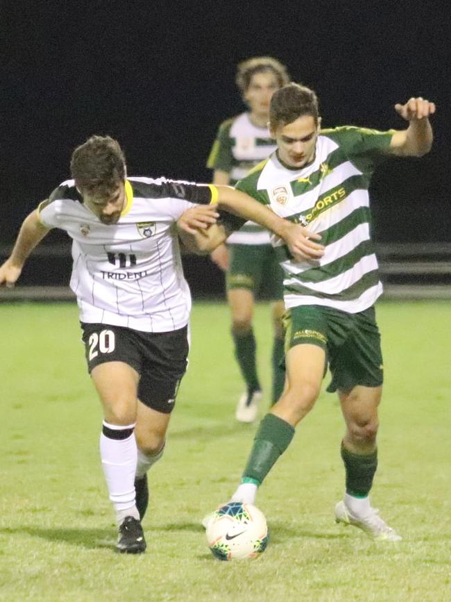 Western Pride footballer Isaac Davey has a crucial role upfront. Picture: Christina Moran