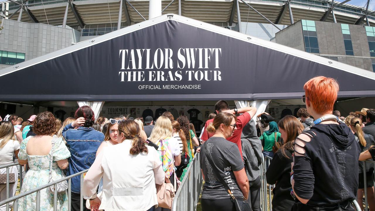 Taylor Swift show at Melbourne’s MCG. Picture: Brendan Beckett