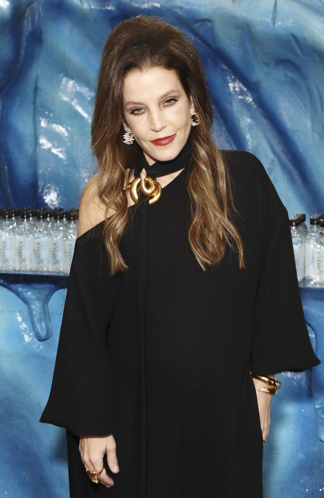 Lisa-Marie Presley at the Golden Globes this week. Picture: Joe Scarnici/Getty Images