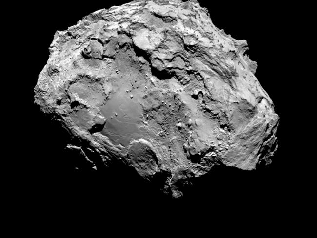 Space ... an image taken by Rosetta’s camera shows the Comet 67P/Churyumov-Gerasimenko from a distance of 285km. Picture: AFP / ESA/Rosetta/MPS for OSIRIS Team