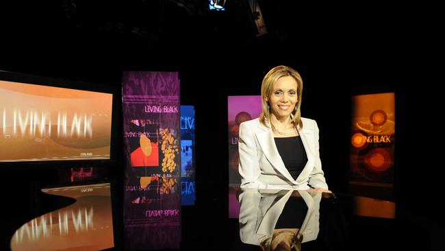 Karla Grant in the SBS studios. (Picture: Supplied)