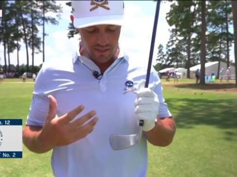Bryson DeChambeau shows off special iron