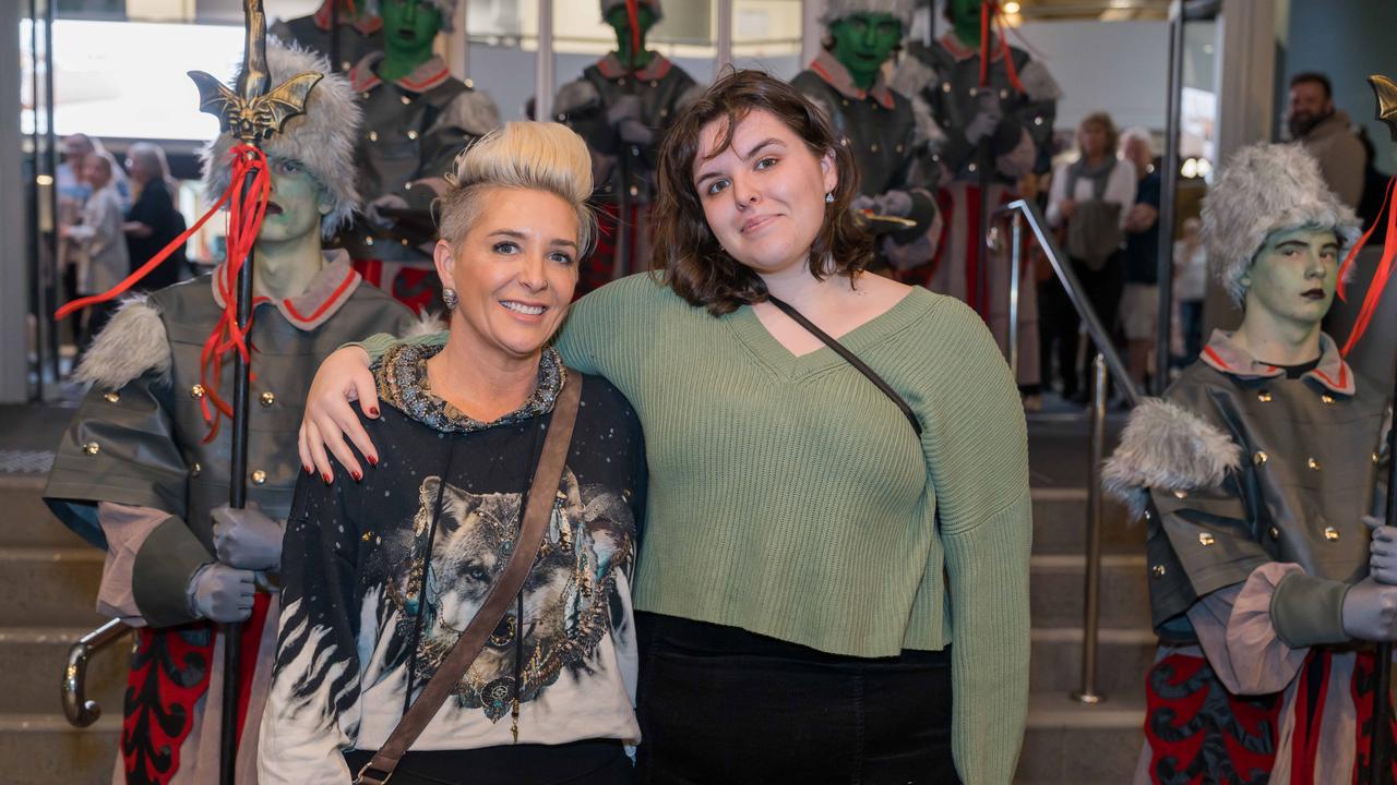 Samantha Graham and Kassidy Burke at the Aquinas College Wizard of Oz Musical at HOTA. Picture Steven Grevis (The Pulse with Portia Large).