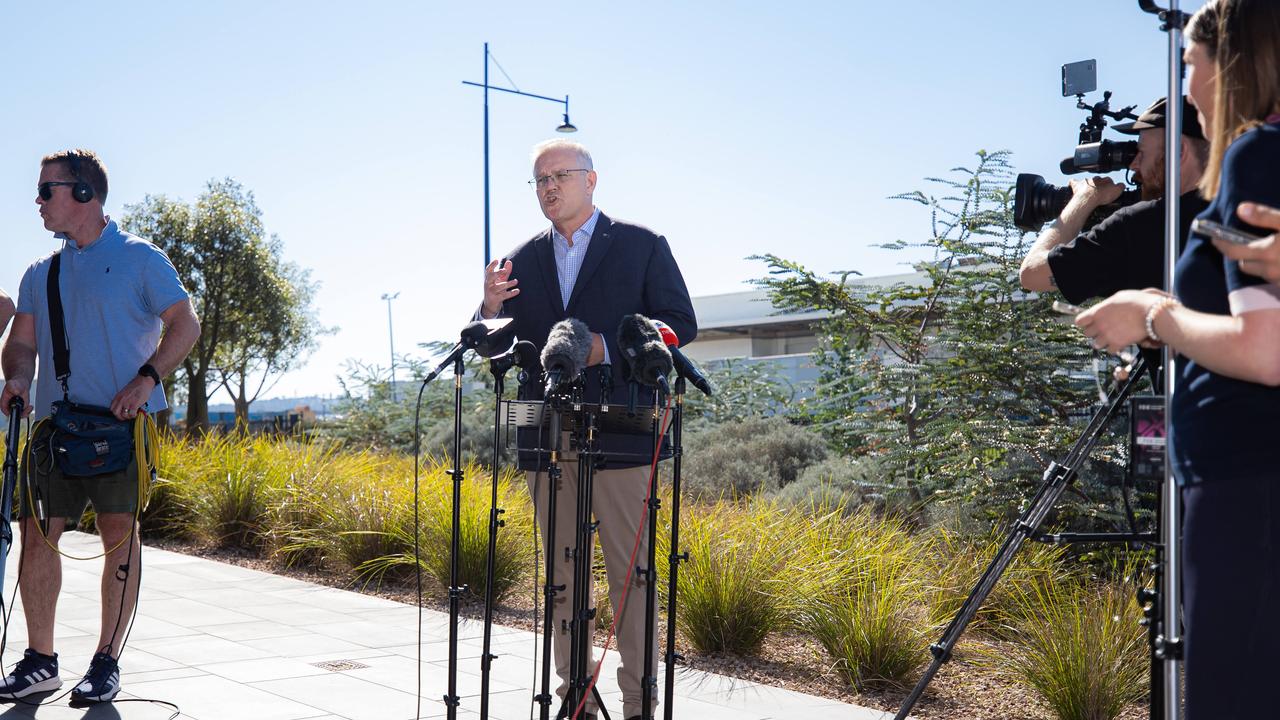 Prime Minister Scott Morrison says their proposed national anti-corruption commission would not be modelled after NSW’. Picture: Jason Edwards