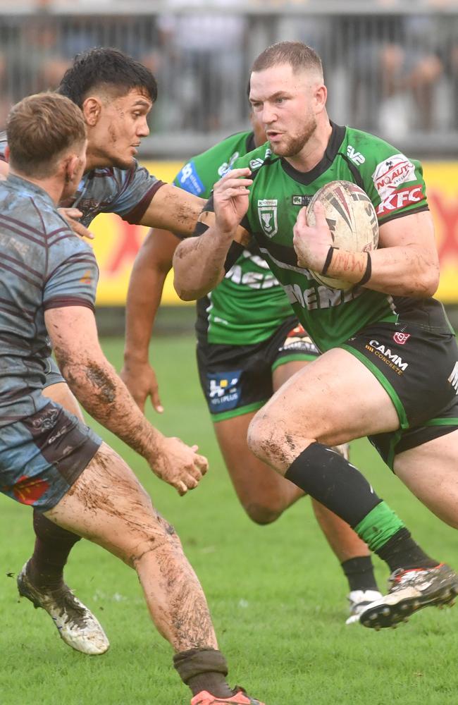 Townsville Blackhawks against Central Coast Capras at Jack Manski Oval. Blackhawks Joshua Stuckey. Picture: Evan Morgan