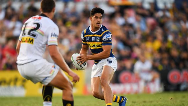 Brown has his mum to thank for landing at Parramatta. Picture: Nathan Hopkins/NRL Photos