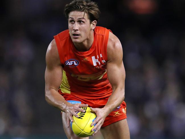 AFL Round 4. Carlton vs. Gold Coast Suns at Etihad Stadium .  Gold Coast Suns' David Swallow     . Pic: Michael Klein