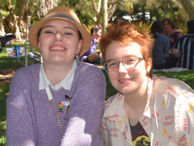 Nina MacNaughton and Izzy Moore at the Pride Picnic in Queens Park, August 2021. Picture: Lillian Watkins