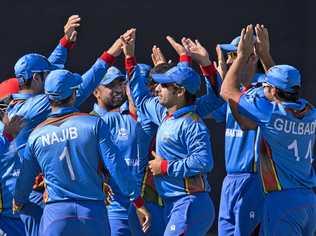 Afghanistan players celebrate during the 2016 Twenty20 World Cup played in India. Picture: Manish Swarup