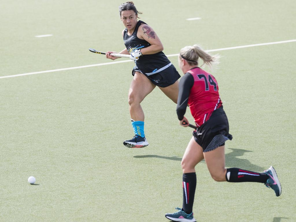 Julie Mulligan of Gold Coast 1 against Rockhampton 1.