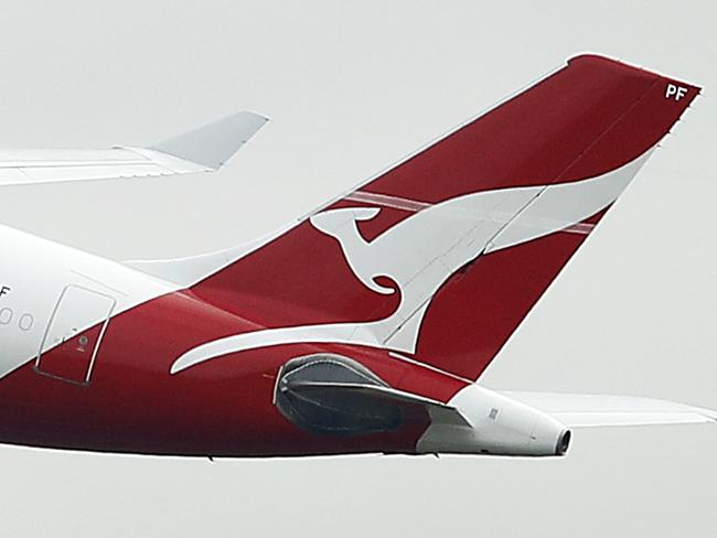 MELBOURNE, AUSTRALIA - JULY 07: A Qantas flight takes off at Tullamarine Airport on July 07, 2020 in Melbourne, Australia. The NSW-Victoria border will close at 11:59pm on Tuesday evening due to a large spike in COVID-19 cases in Victoria. It is the first time in 100 years the border between the two states has been closed, and comes after Victoria recorded its highest-ever daily increase in cases, 127, since the start of the pandemic on Monday, along with the deaths of two Victorian men. From 12:01 Wednesday 8 July, NSW residents returning from Victoria will need to self isolate for 14 days. Special provisions will be in place for border communities such as Albury-Wodonga as well as freight operations and other critical services. (Photo by Daniel Pockett/Getty Images)