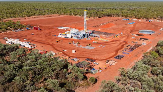 Tamboran Resources exploration works in the Beetaloo Sub-basin. Picture supplied: TAMBORAN Resources