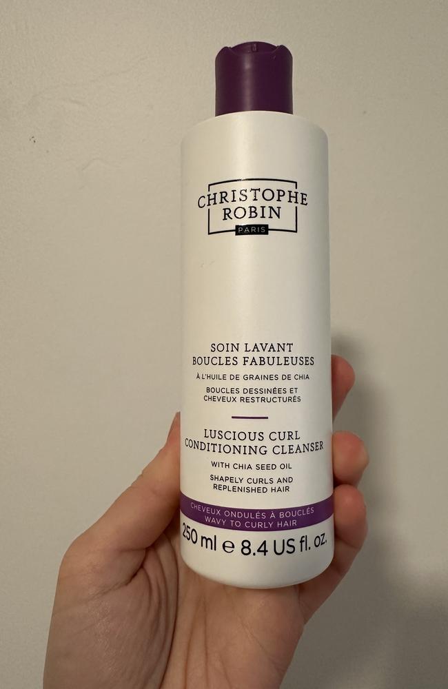 Christophe Robin Luscious Curl Conditioning Cleanser With Chia Seed Oil. Picture: news.com.au/Philippa Tonkin.