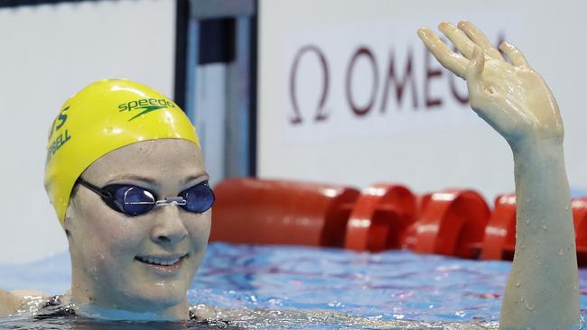 Cate Campbell broke the 100m freestyle Olympic record in her heat and again in the semi-final