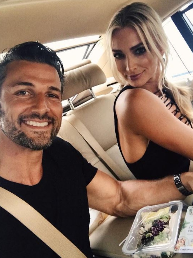 The 2016 ARIA Awards via social media ... Tim Robbards with Anna Heinrich, "On way to the Aria awards! The glitz and glam of racing to get ready after work and eating on the run!" Picture: Instagram