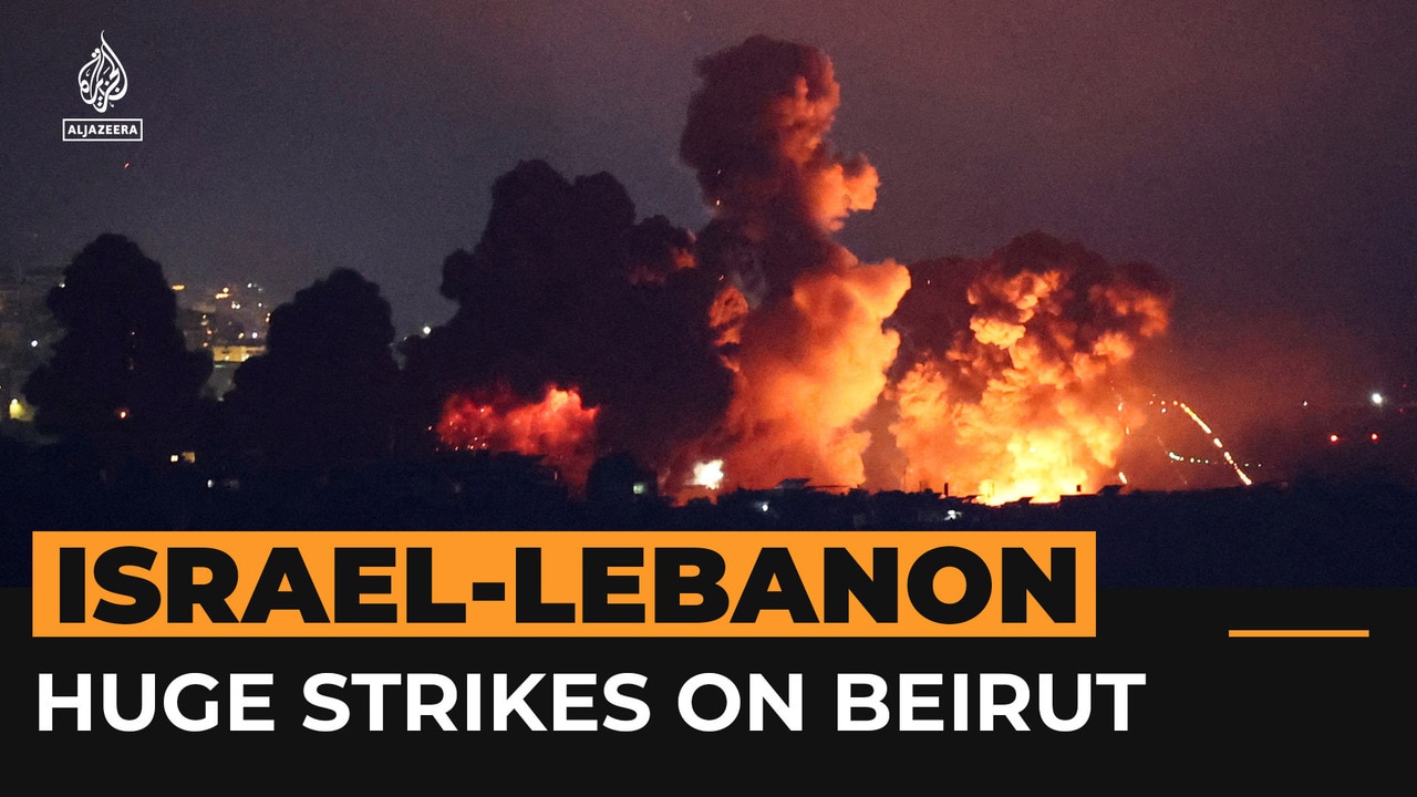 New Israeli air attacks in Beirut are among biggest yet