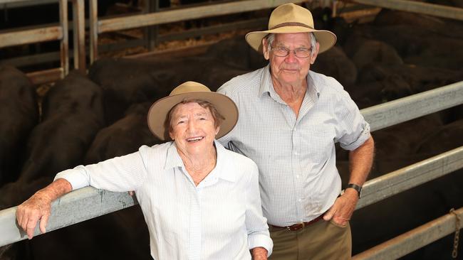 Pam and Barry Nankervis, from Wooragee. Picture: Yuri Kouzmin