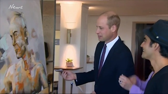 Kate and William brush up on their paint skills