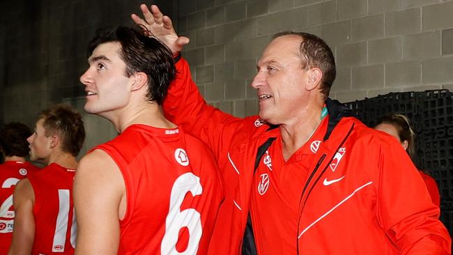 John Longmire is thrilled to secure Logan McDonald for another two seasons. Picture: Getty Images