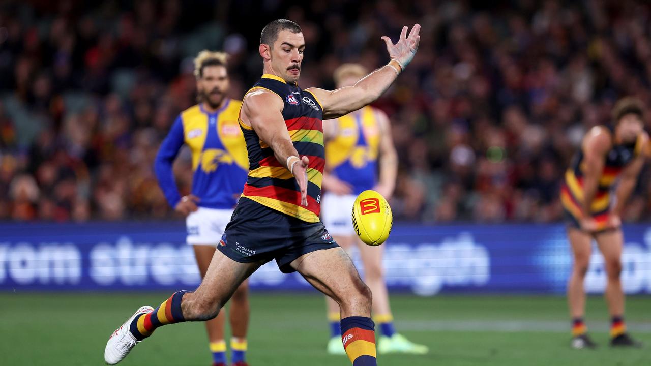 It was the Taylor Walker show at the Adelaide Oval. (Photo by James Elsby/AFL Photos via Getty Images)