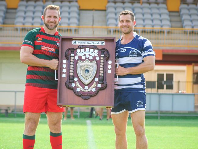 Darwin Rugby Union Grand Final preview pics - from L South Darwin's Brad Hunt and Casuarinas Zach Phillips Picture Glenn Campbell