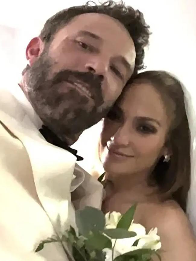 After rekindling their romance in 2021, the pair were married in 2022. Picture: jlo/Instagram