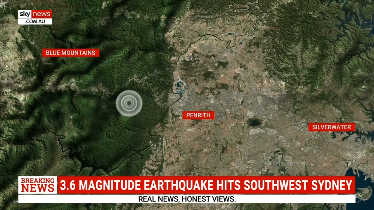 Sydney's southwest shaken by 3.6 magnitude earthquake