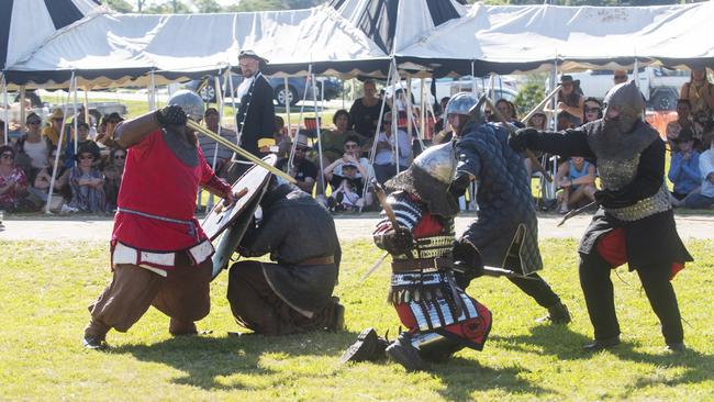 The Viking display at the Eungella Ancient Arts & Craft Fayre. Picture: Michaela Harlow