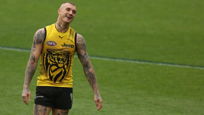 Dustin Martin has scored 88 and 87 in his past two games. Picture: Stuart Milligan