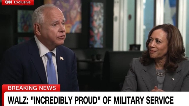 Kamala Harris and Tim Walz in first sit down interview with CNN.