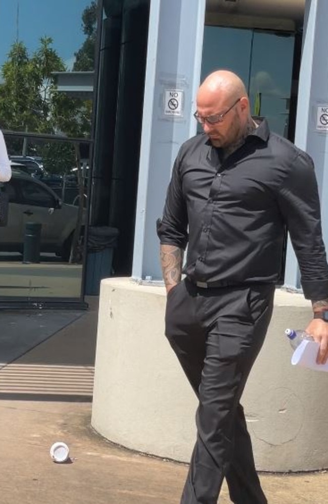 Tama Lewis leaves Southport Magistrates Court on March 15, 2023.