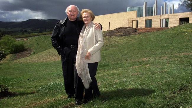 Marc and Eva Besen at the TarraWarra Museum of Art in 2003. Picture: Richard Cisar-Wright