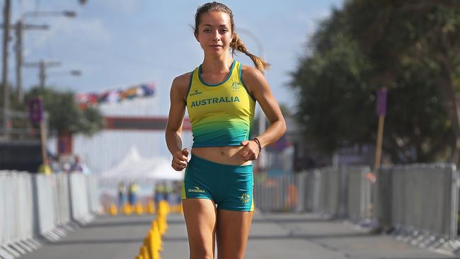 Jemima Montag went to extreme lengths to prepare for the World Championships. Picture: Glenn Hampson