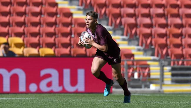 Nerang's Reece Walsh captained Queensland under-16s against NSW in 2018 and was one of seven Gold Coasters in the side. Photo: QRL