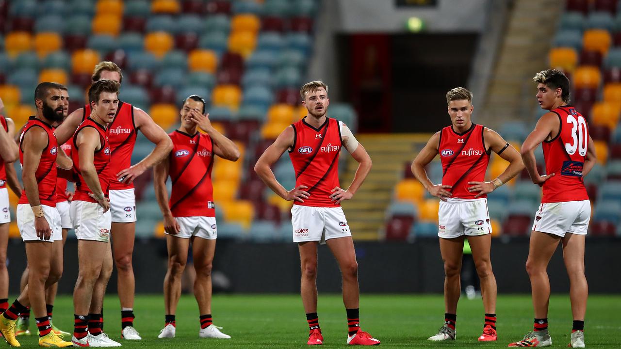 The Bombers aren’t going forward. (Photo by Jono Searle/AFL Photos/via Getty Images)