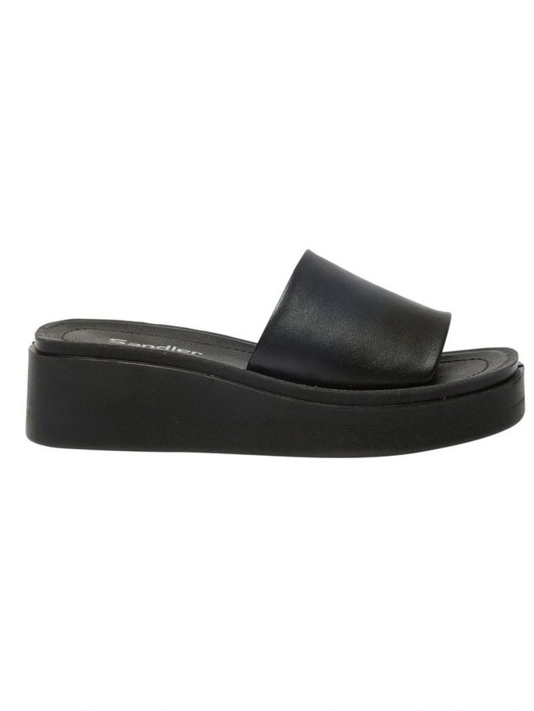 Sandler Vandel Sandals in Black Smooth. Picture: Myer.