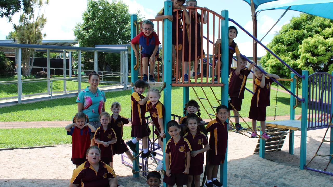 Atherton State School Prep/1. Llyon, Trey, Logan, Colin, Kailon, Ava. Mrs Angela Kehrer, Faith, Lexi, Helleena, Hazel, Danielle, Ashlynn, Logan, Advaith, Xavier, Tahneya, Hezekiah. Photo: Supplied.