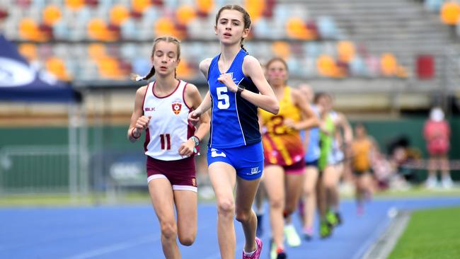 QGSSSA private schoolgirl track and field championship. Thursday September 15, 2022. Picture, John Gass