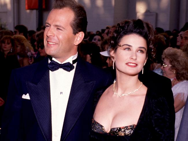 Bruce Willis and Demi Moore. Picture: Ron Wolfson/WireImage