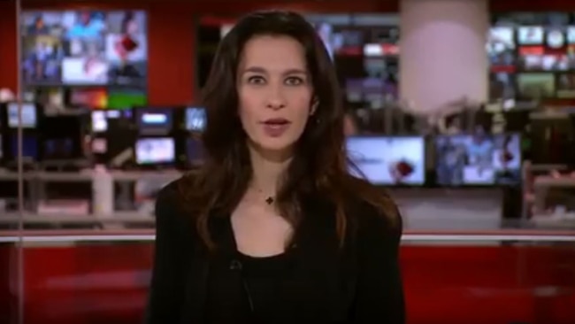 Australian TV anchor Yalda Hakim has spoken to Sky News Australia about the phone call she received from a Taliban spokesman while live on air. Picture: BBC