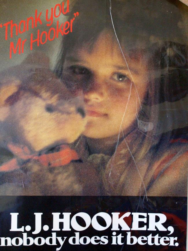 LJ Hooker real estate ad with child actor Georgina Scott.