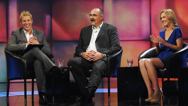 Shane Warne hosted a short-lived talk show in 2010. Picture: Supplied