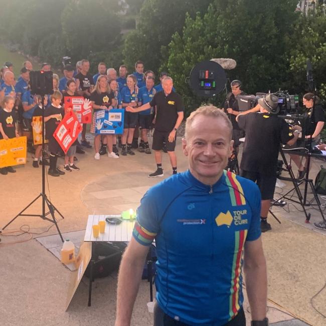 Richard Scolyer during the 2023 Tour de Cure. Picture: Supplied