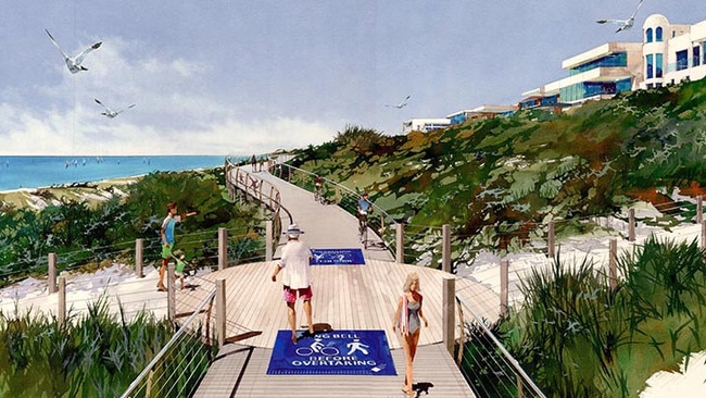 Designs for the planned Charles Sturt Council coast path at Hallam Tce, Tennyson. Picture: Supplied