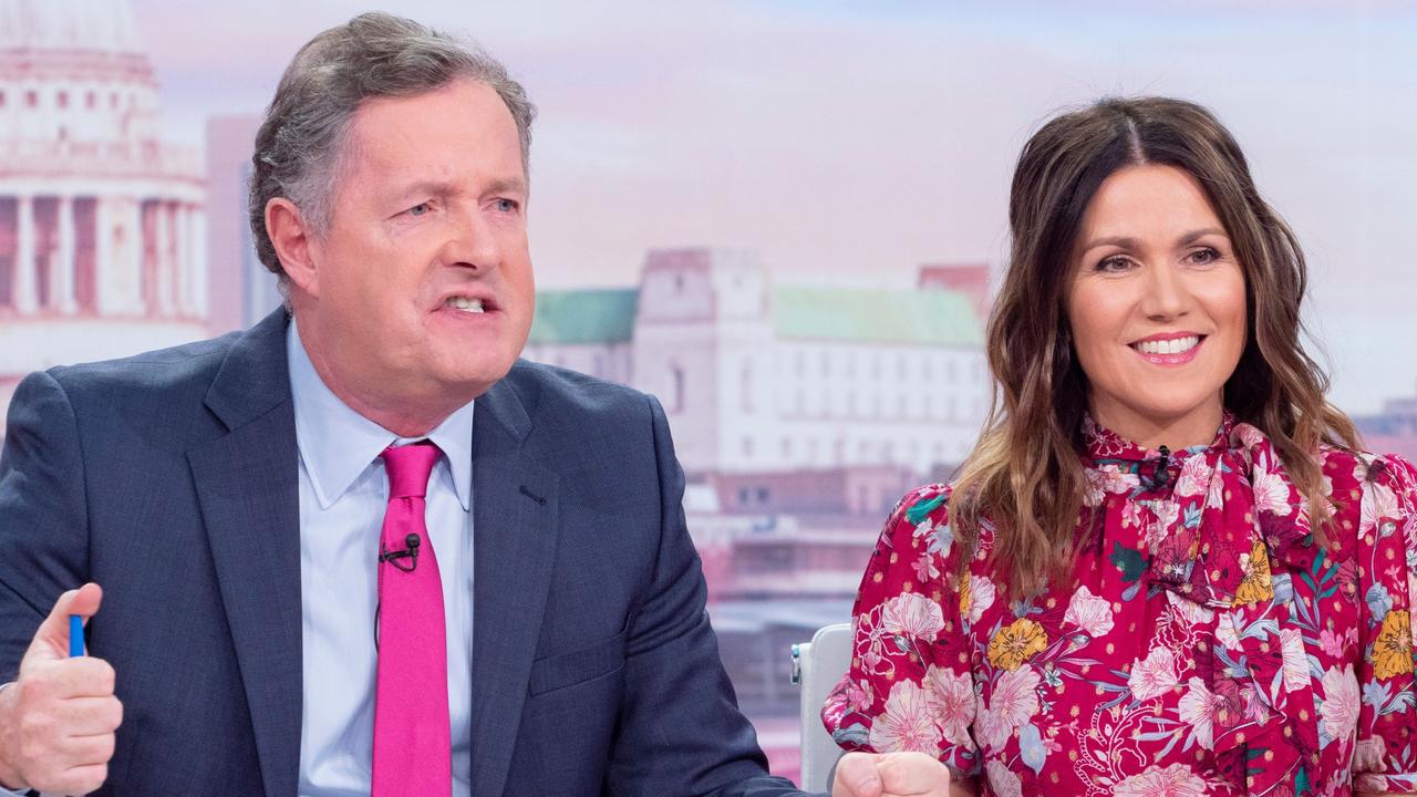 Piers Morgan and Susanna Reid on Good Morning Britain. Picture: ITV