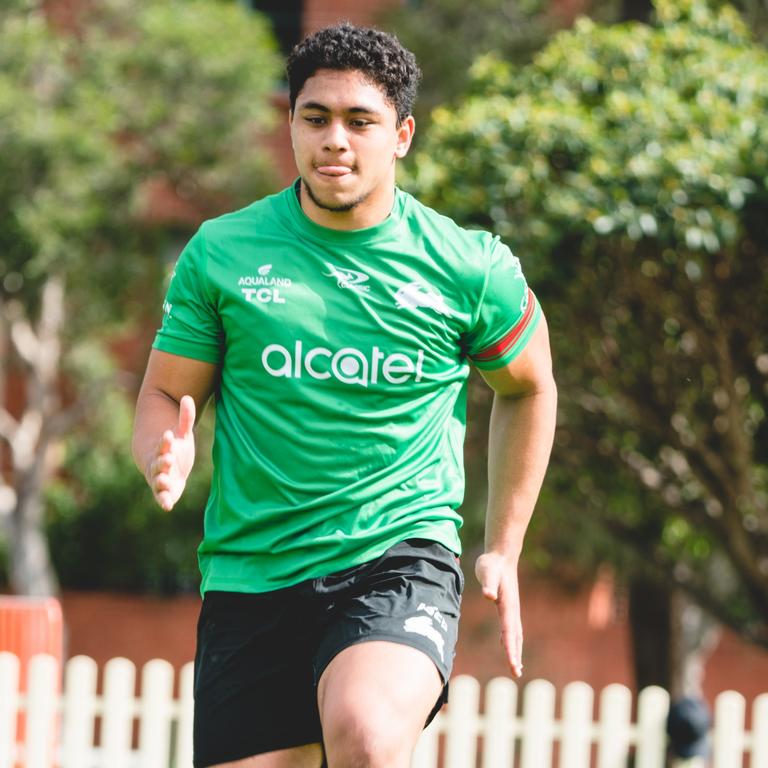 Young South Sydney Rabbitohs prop Davvy Moale. Picture: Lars Roy