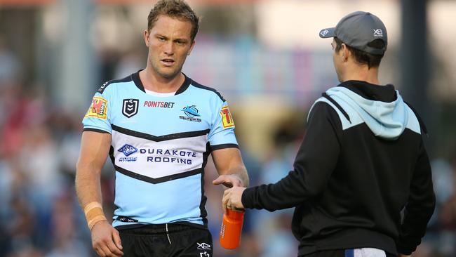 Matt Moylan will struggle to rejoin the Sharks starting side.