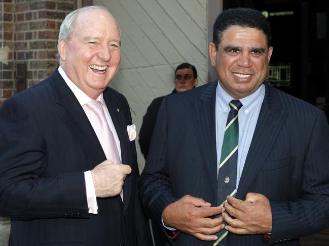 Ella with Alan Jones at the 2009 John Eales Medal Dinner at CarriageWorks in Redfern.