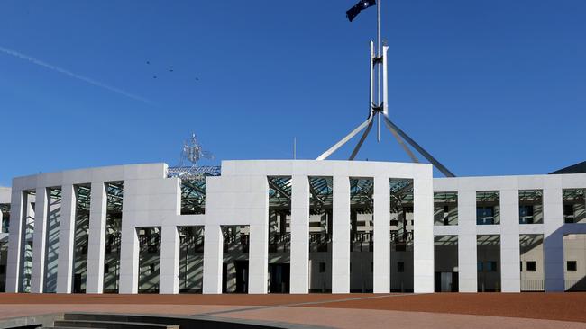 Barry Jessup climbed on to the roof of Parliament House, Canberra.